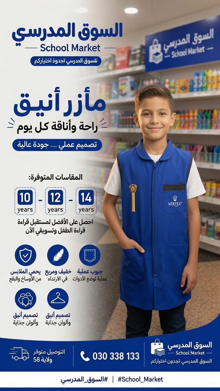 Tablier vertex Bleu 84