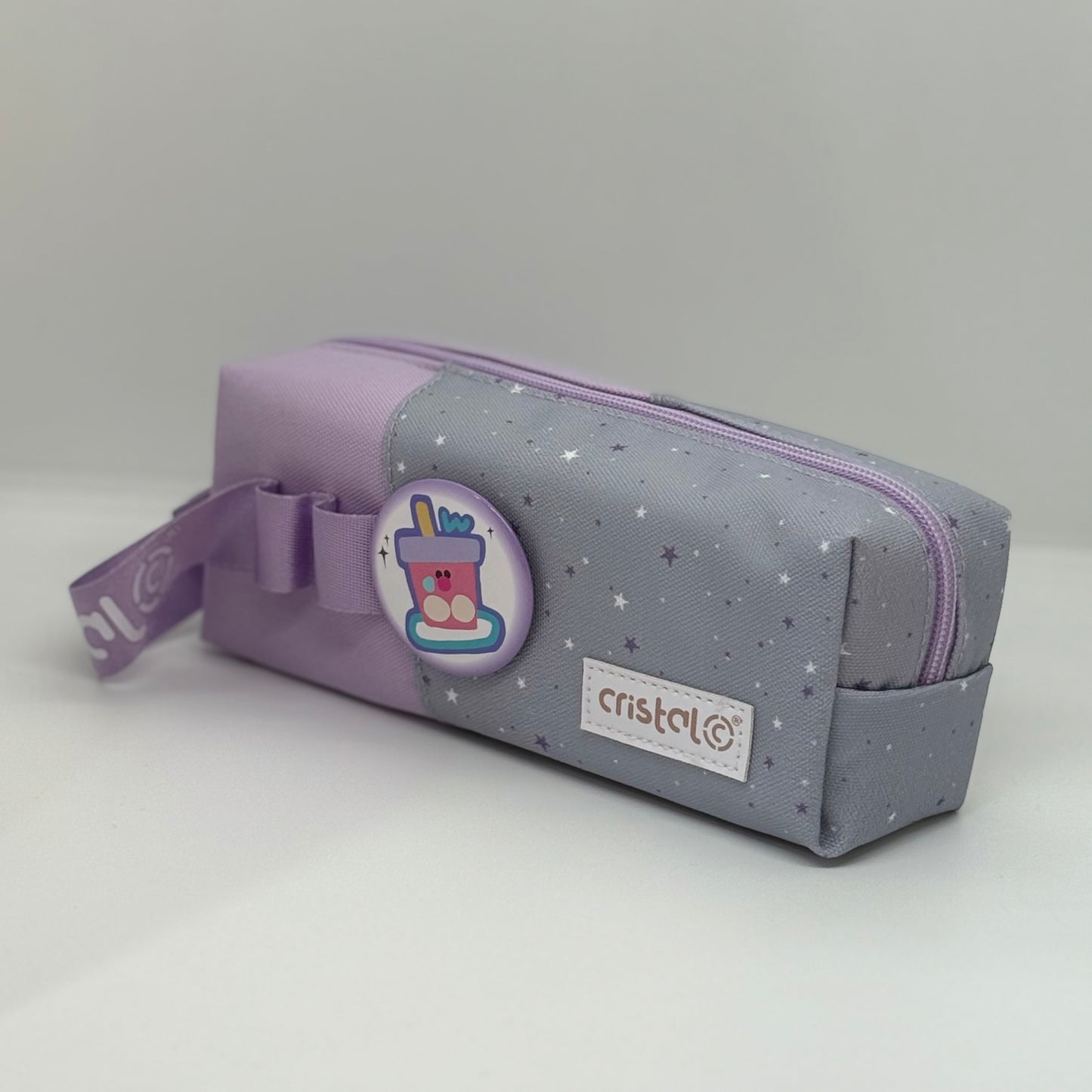 Trousse avec bandeliere et pince métal cristal