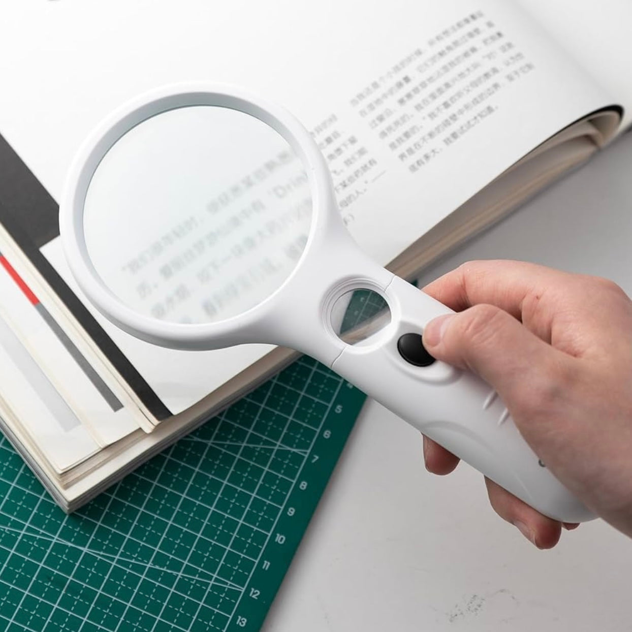 Loupe de bureau avec LED diamètre 70mm 9090