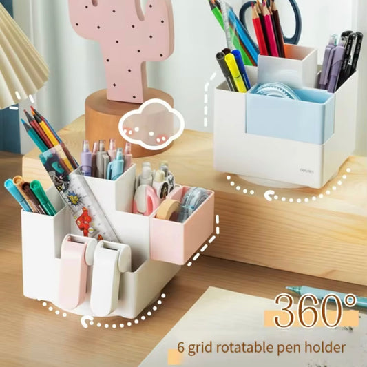 porte-stylo Deli pk200rotatif multi-fonction 360 degrés Rotation grande capacité de haute qualité