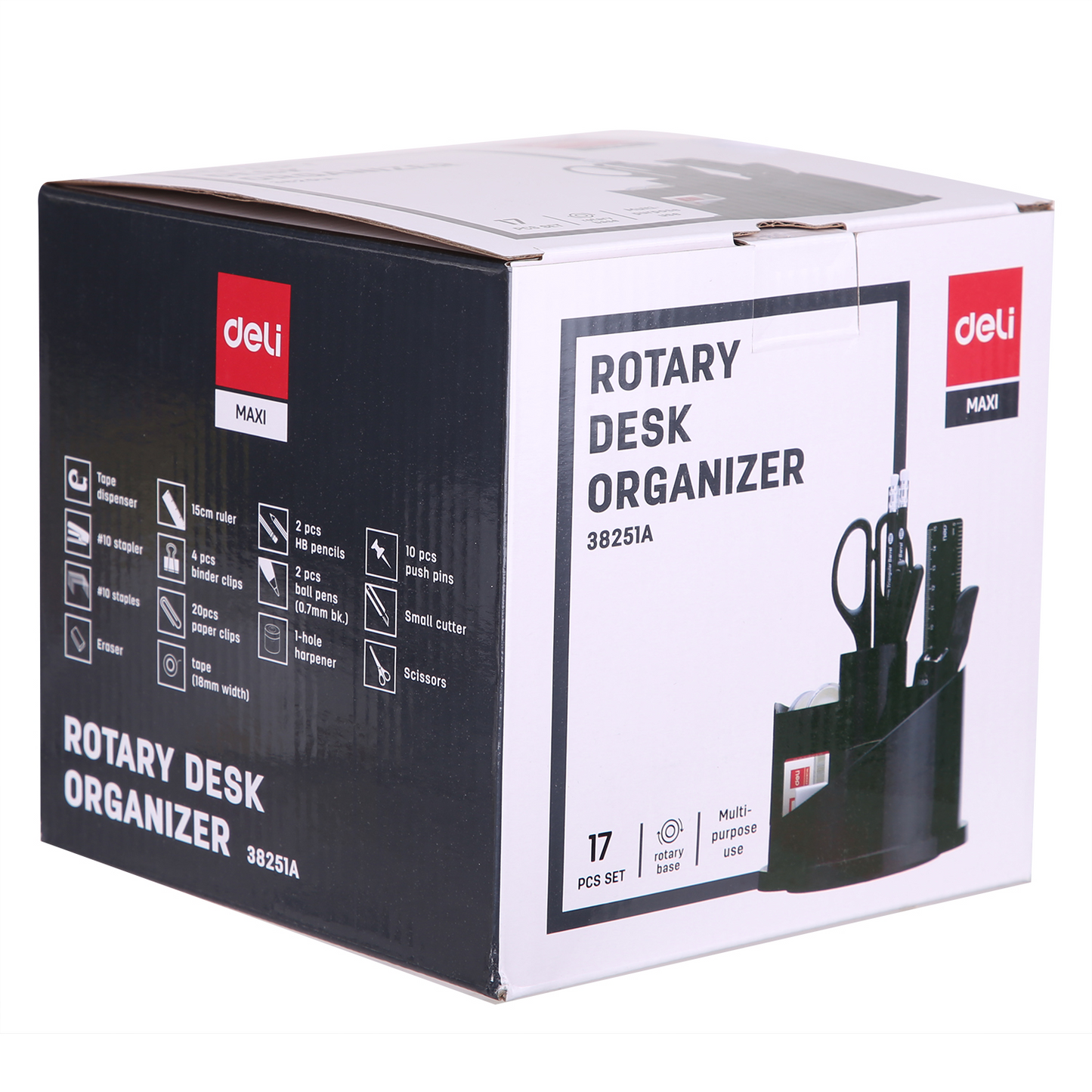 Plumier de bureau avec accessoires 17 pcs Deli