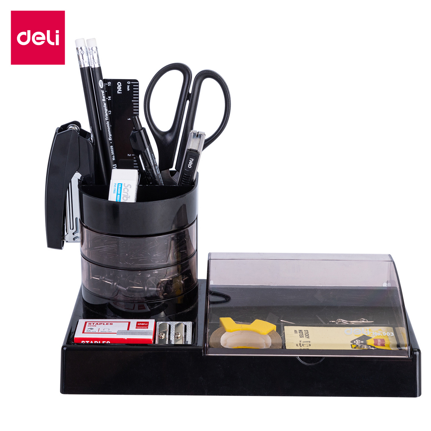 Plumier de bureau avec accessoires 16 pcs Deli