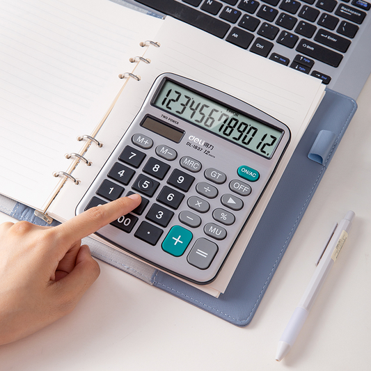 Calculatrice de Bureau 1837 Deli 12 chiffres
