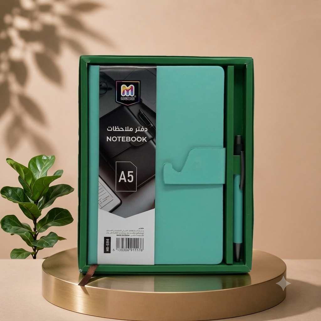 Coffré note book avec stylo