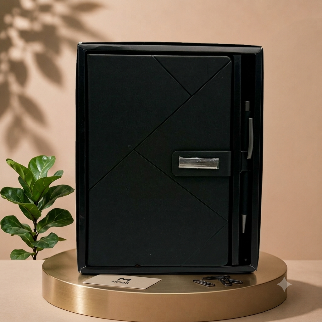 Coffré note book avec stylo