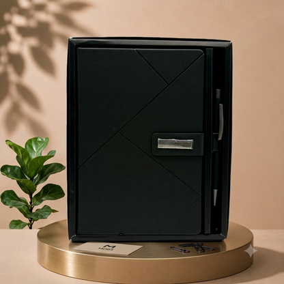 Coffré note book avec stylo