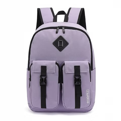 SAC A DOS 2 POCHE FRONTALES COUL PASTEL CRISTAL CR-4103