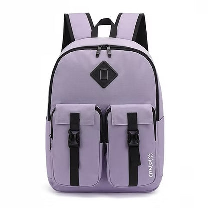 SAC A DOS 2 POCHE FRONTALES COUL PASTEL CRISTAL CR-4103
