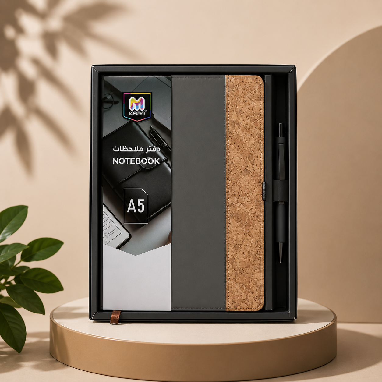 Coffré note book avec stylo