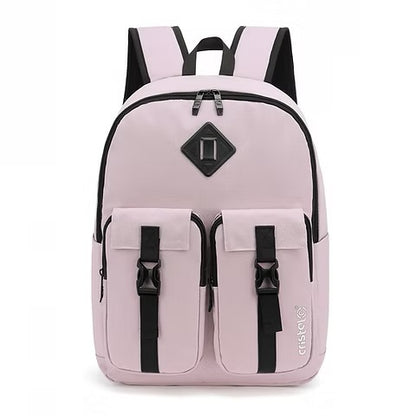 SAC A DOS 2 POCHE FRONTALES COUL PASTEL CRISTAL CR-4103