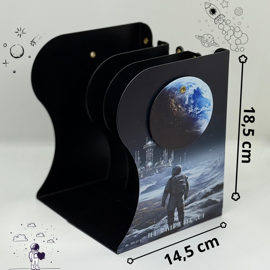 Porte revue métallique pliable