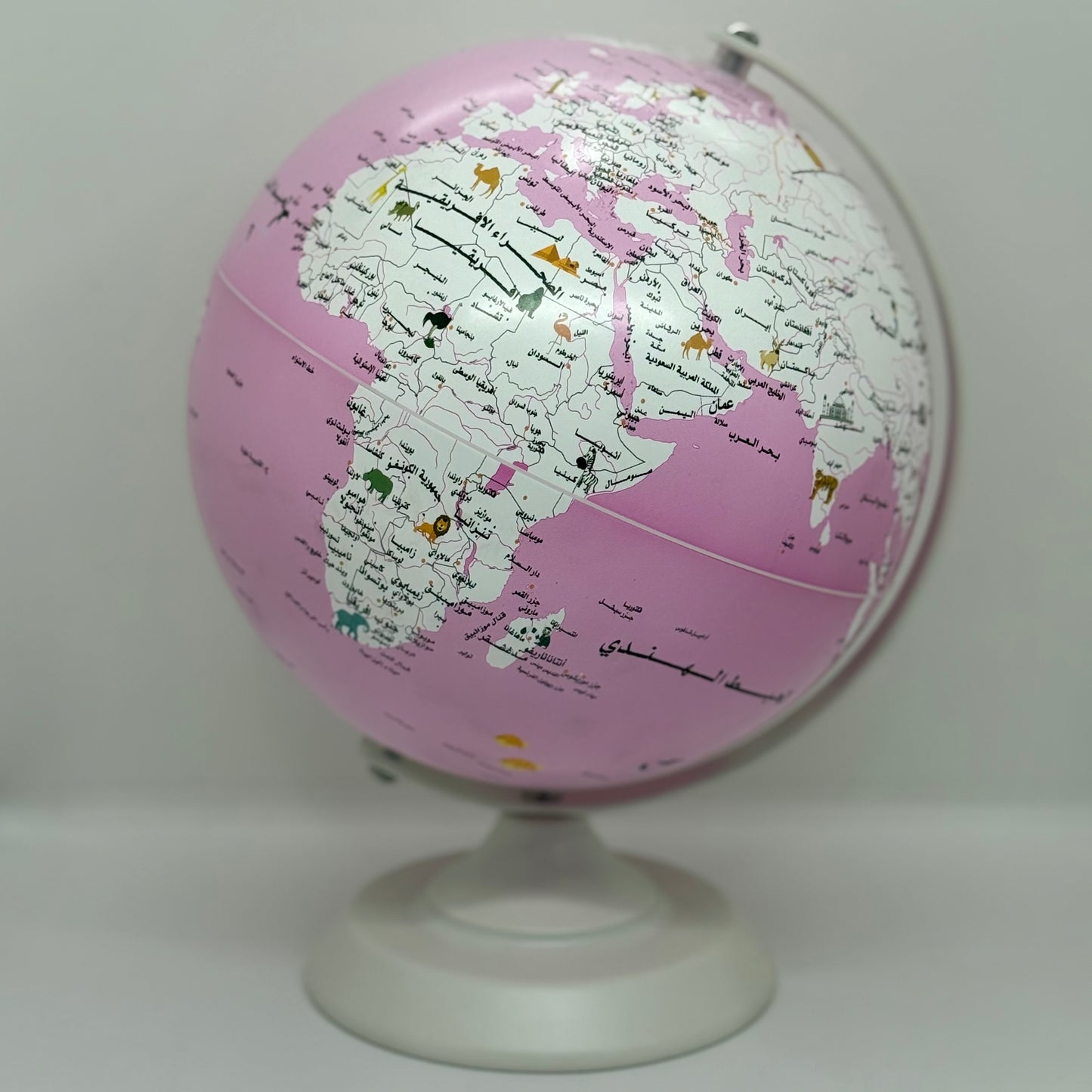 Globe terrestre base métallique