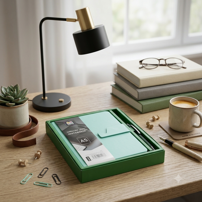 Coffré note book avec stylo
