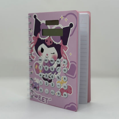 Carnet avec calculatrice