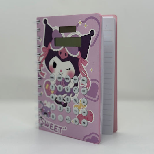 Carnet avec calculatrice