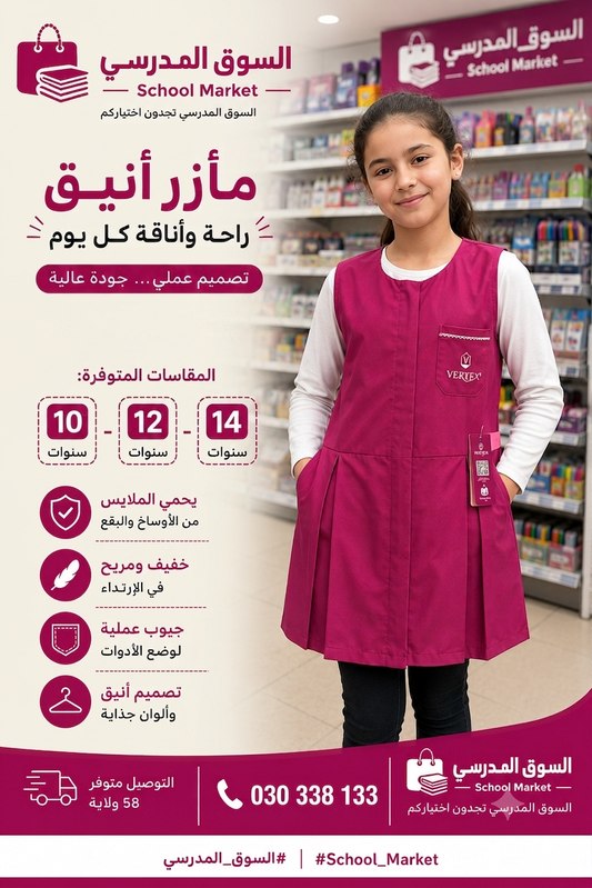 Tablier vertex rose RS 78