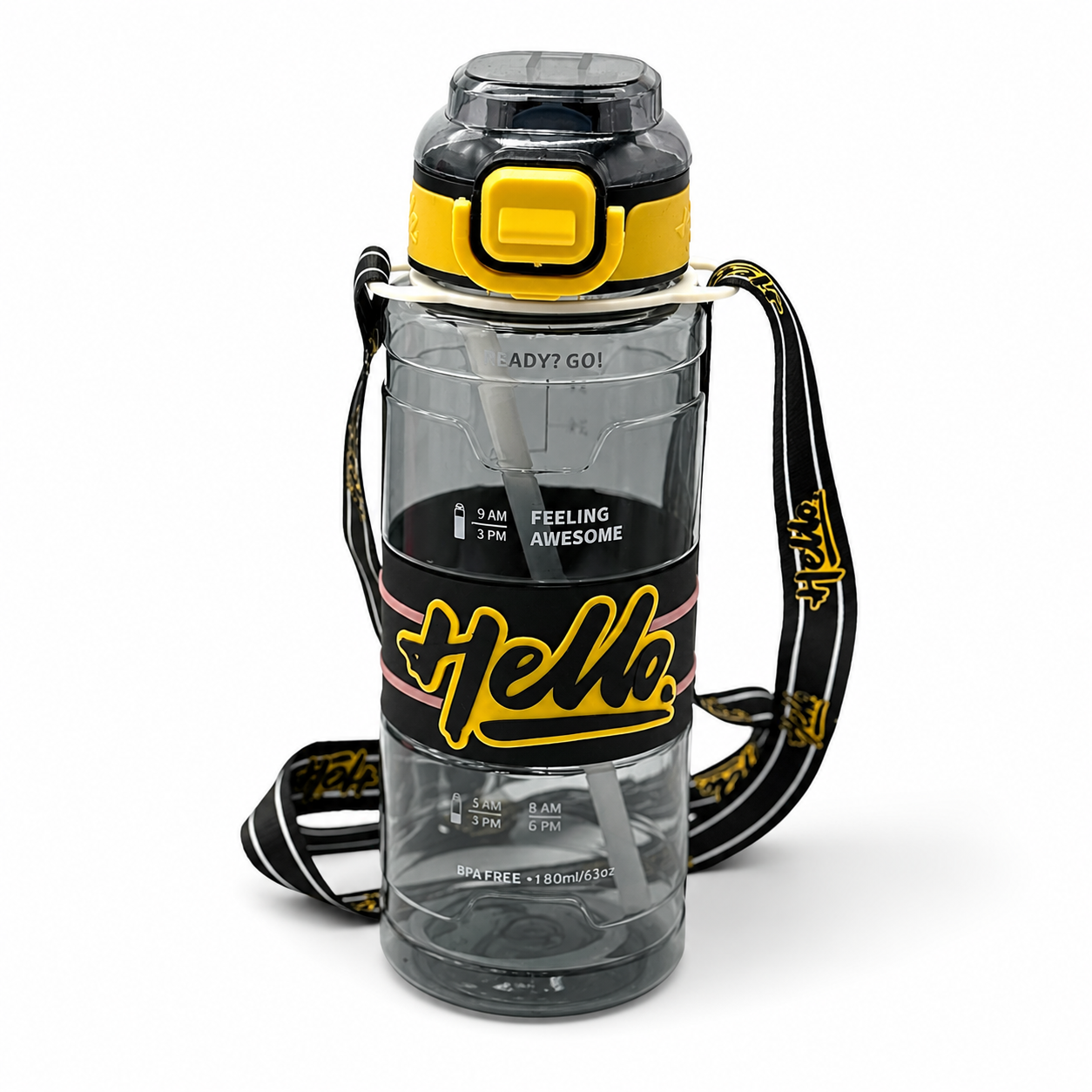 Gourde d’eau helloel plastique 800 ml