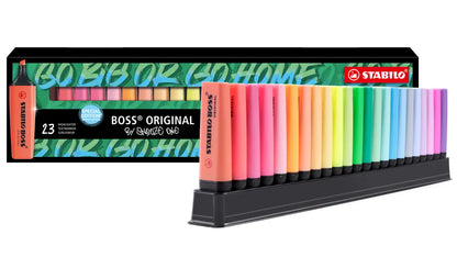 Surligneurs boss desk set 23 pièces