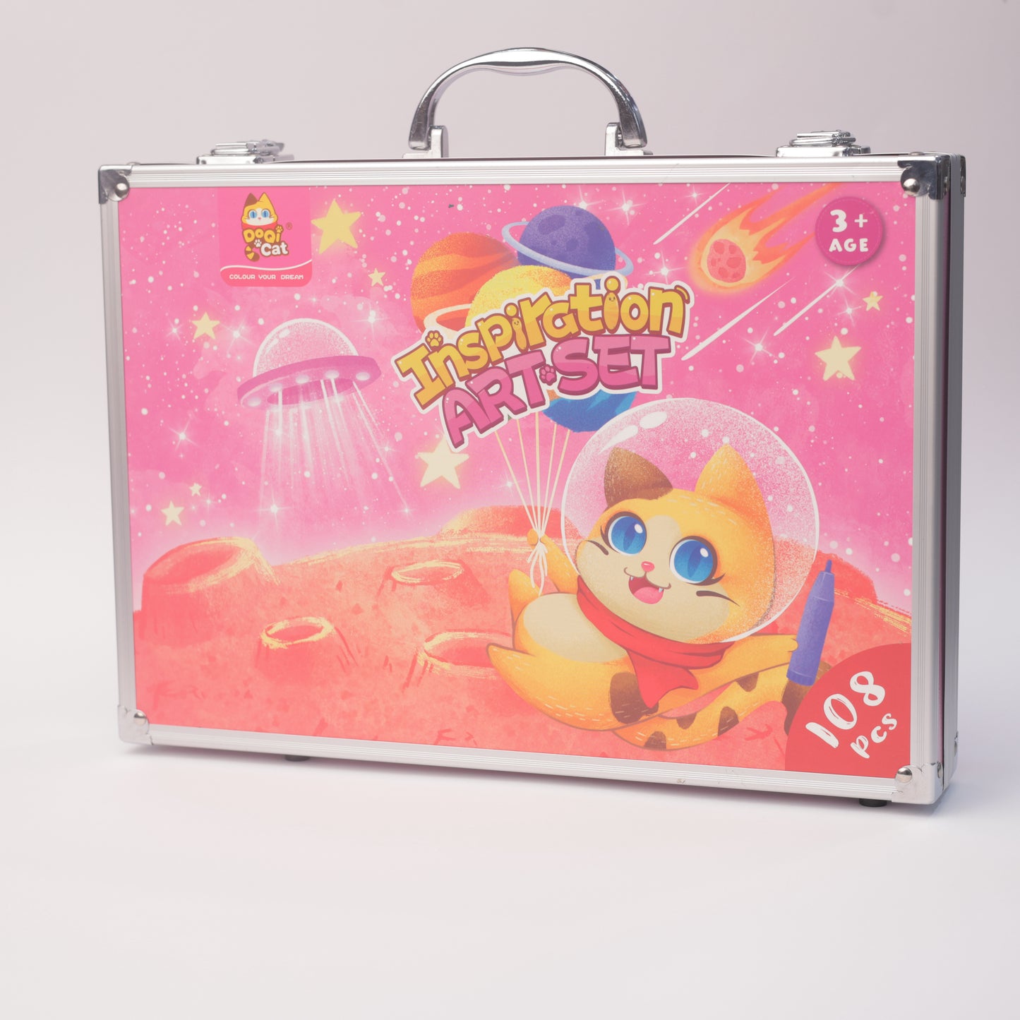 حقيبة أدوات فنية للأطفال – 108 قطعة